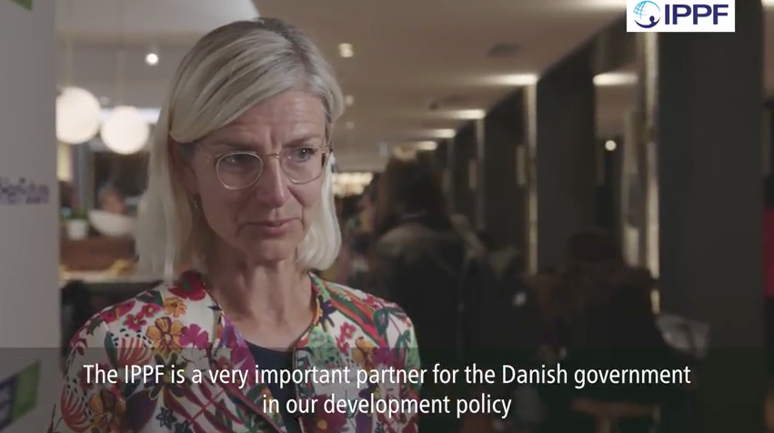 Ulla Tornae during an interview with IPPF