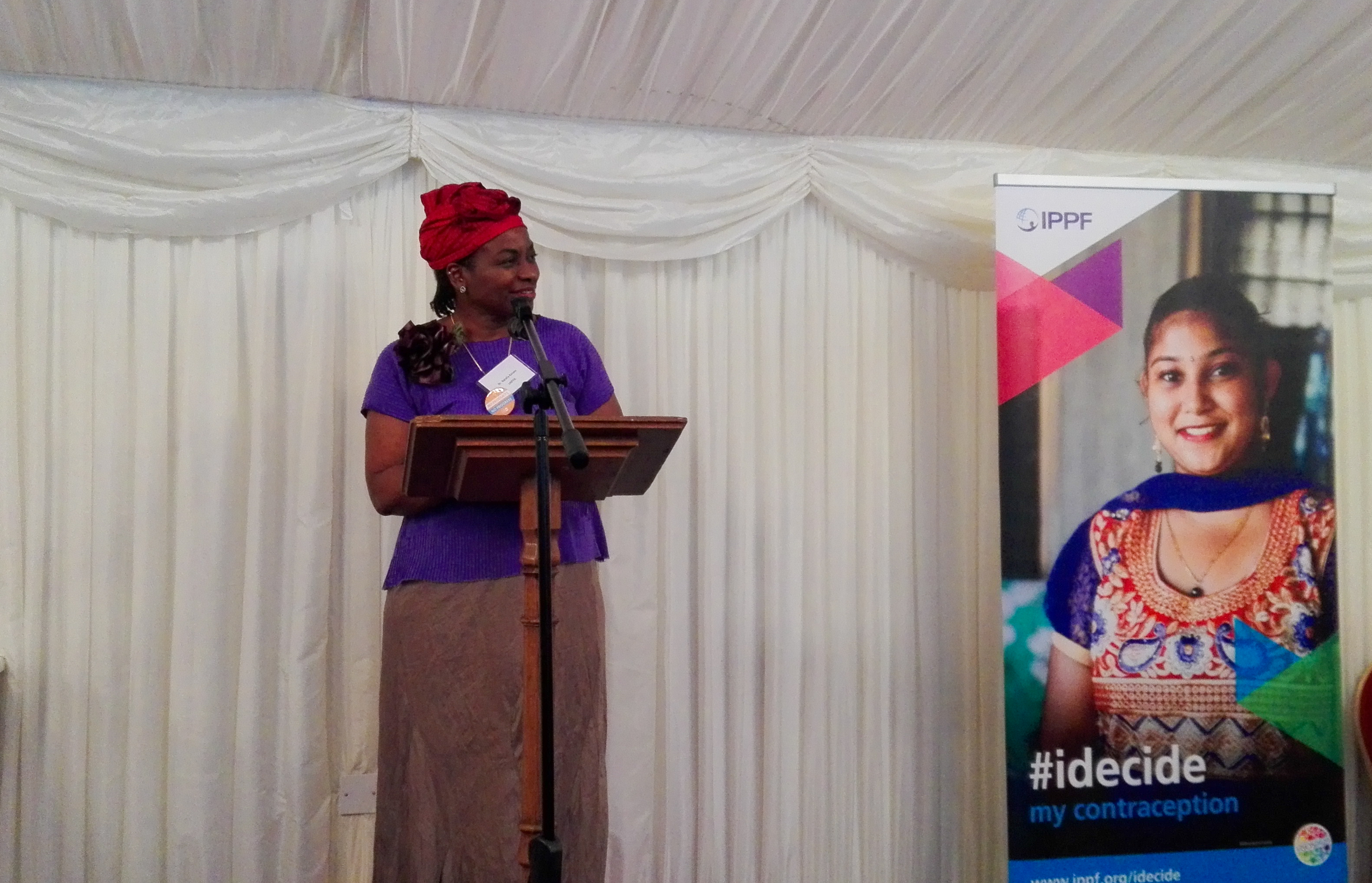 Dr Natalia Kanem during the launch of IPPF annual report. credits: IPPF/2017