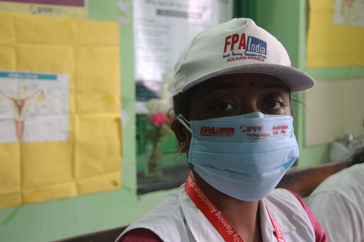 A humanitarian worker in India