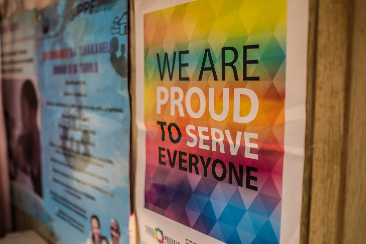 LGBTI poster in the clinic