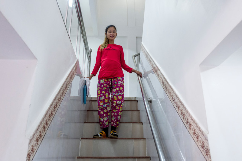 23-year-old Ny garment worker is 8 months pregnant with her first child. She has been receiving monthly care at the RHAC clinic throughout her pregnancy. She didn't know anything about family planning until RHAC staff discussed it with her, and she plans to use birth control after she gives birth. 
