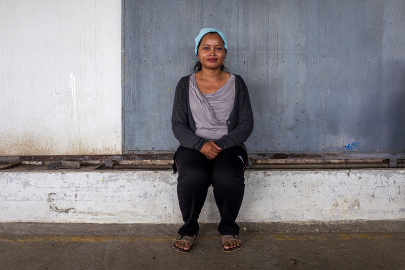 Chenda, 29, first attended one of the RHAC clinics held at the Propitious garment factory in 2014 after her baby was born. Since then, she has been taking birth control measures as advised by doctors at the clinic and she feels very happy with the care.  