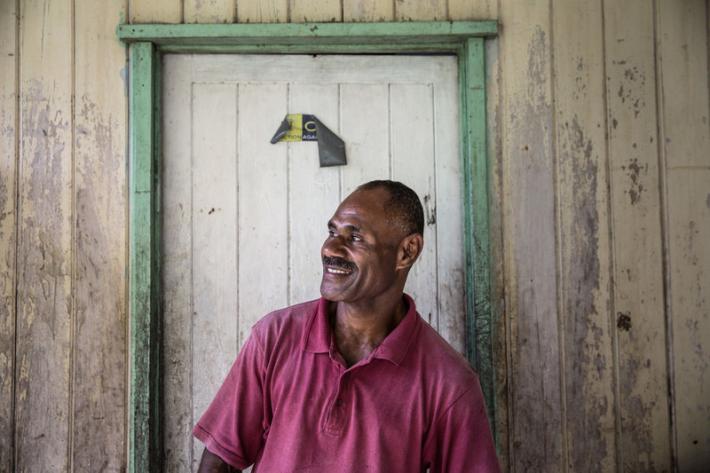 Sevuama Sevutia, Turaga Ni Koro (deputy head) of village Naiserelagi in Ra Province. “Nowadays, as the education level rises, we have to open up. But in the village, in the olden days, when people would see condoms they would say, 'no no, don’t talk about that'. But I am encouraging them to open up.”