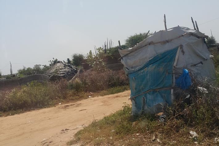 Water and sanitation are key issues in the camps. Privacy, often taken for granted by many people is elusive for those in the camps. 
