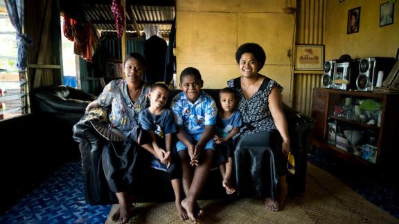 Fiji family helped by IPPF