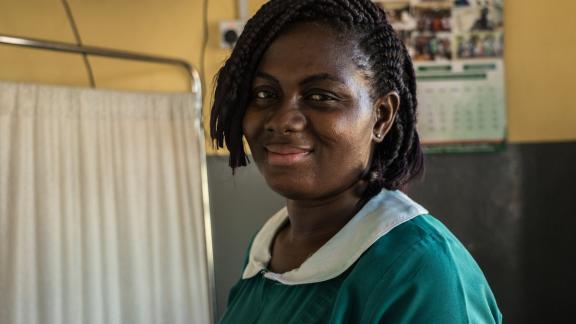 Sophia Abrafi, Midwife at the Mim Health Centre, 40