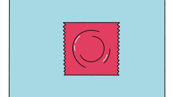 Male condom illustration 