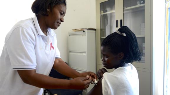 a client received a jab