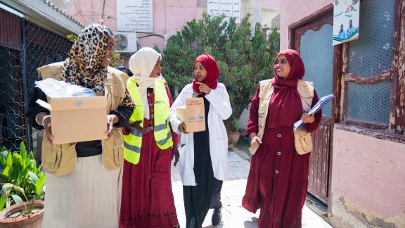 Humanitarian health workers in sudan