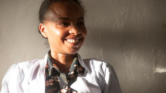 portrait of Emebet Bekele is a former sex worker turned counsellor